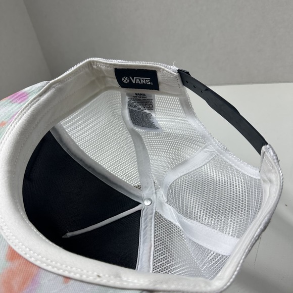 NWT Vans Unisex Beach Bound II True Trucker Hat White Tie Dye One Size - Picture 11 of 11